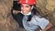 Sana Cooper ’13, a mechanical engineering major, descends into a cave formation known as “The Birth Canal.”